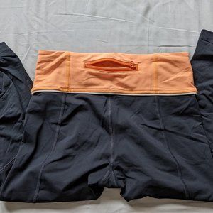 lululemon cropped run leggings size 4